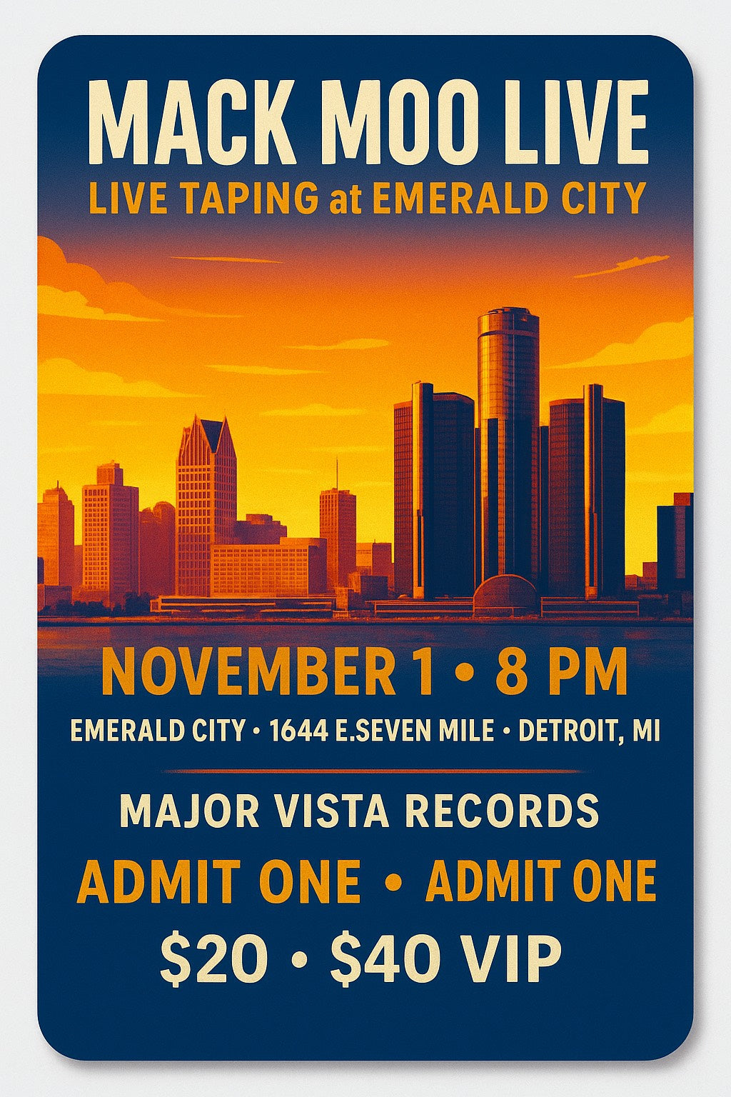 Mack Moo Live at Emerald City